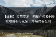 【爆料】探花突发：明星在傍晚时刻被曝曾参与花絮，炸裂席卷全网