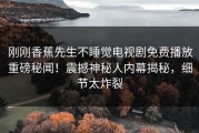 刚刚香蕉先生不睡觉电视剧免费播放重磅秘闻！震撼神秘人内幕揭秘，细节太炸裂