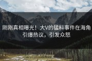 刚刚真相曝光！大V的猛料事件在海角引爆热议，引发众怒