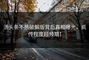 汤头条不热破解版背后真相曝光，疯传程度超预期！